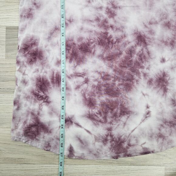 American Eagle Womens Purple Tie Dye Shirt Small Stretch Comfort - Picture 4 of 6